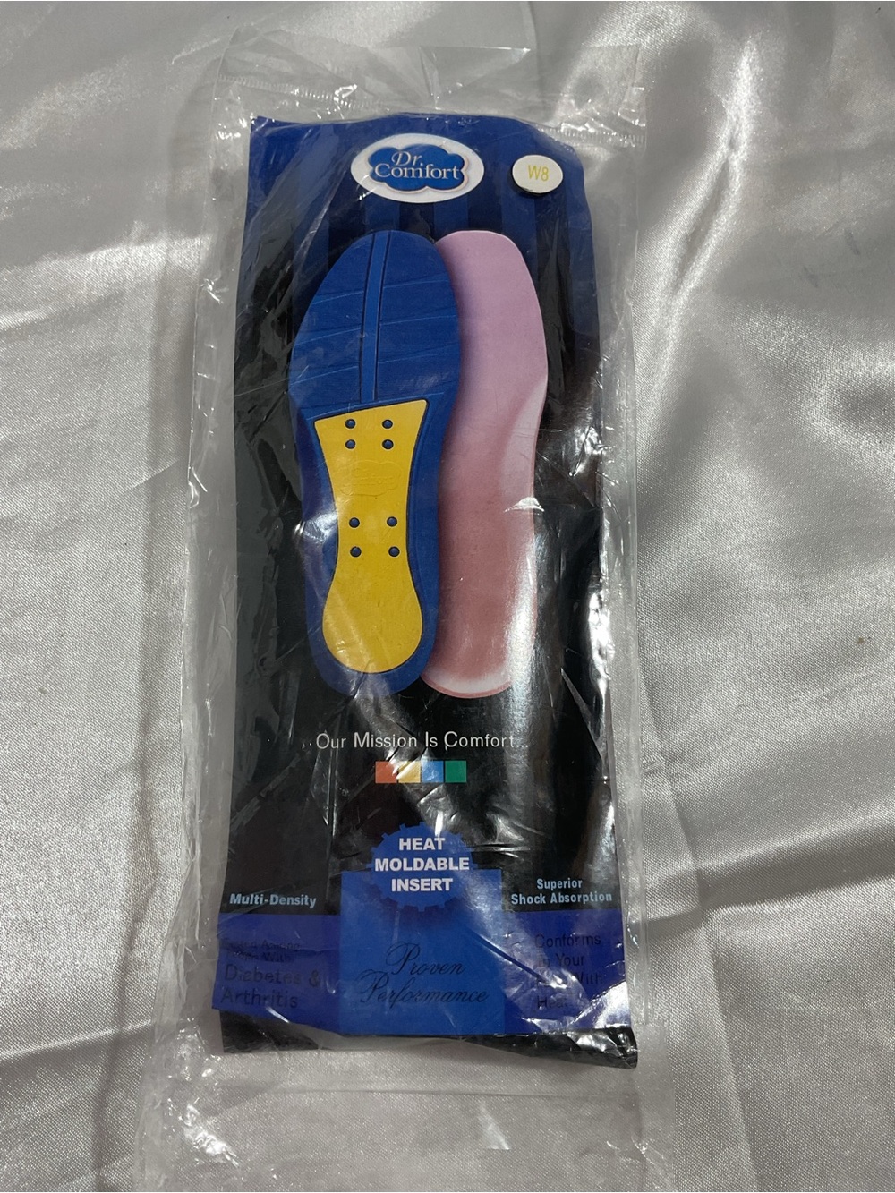 Dr. Comfort Women's Heat-Moldable Insoles - Blue & Pink